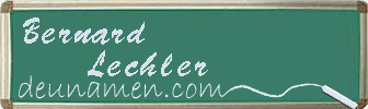 Bernard Lechler Visitenkarte